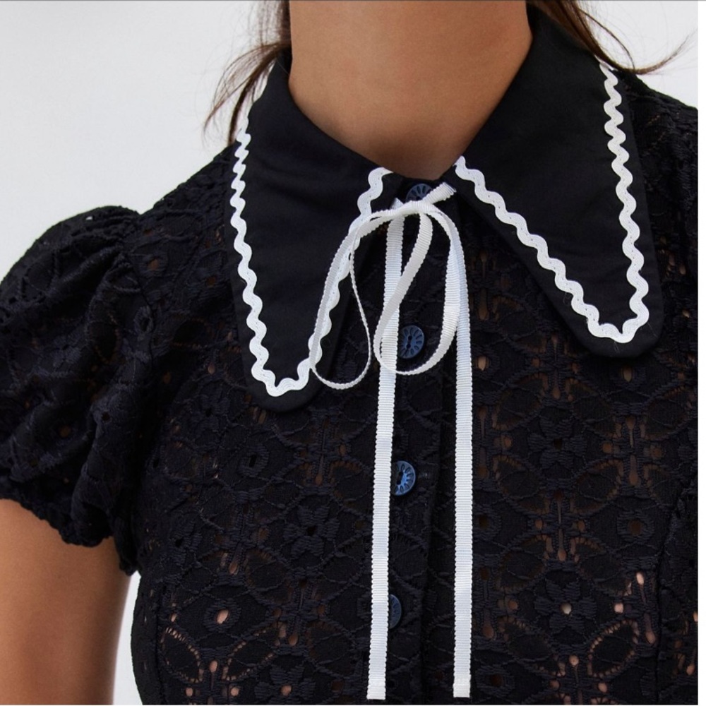 Kimchi Blue Aubrey Lace Collared Mini Dress - Picture 3 of 6